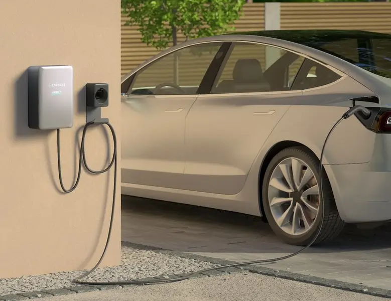 EV Charger Load Management – Safe & Compliant | smart home EV charger with dynamic load management integrated at a Gold Coast switchboard